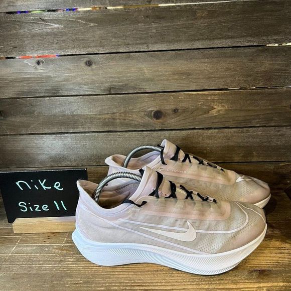Womens Nike Zoom Fly 3 Iced Lilac Mesh Athletic Running Sneakers Shoes Size 11 M - Picture 1 of 6